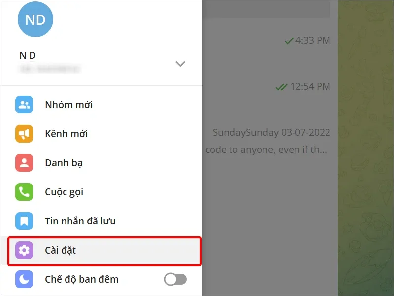 Hướng dẫn tắt trạng thái online trên Telegram bằng điện thoại và máy tính