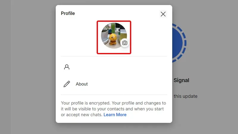 Hướng dẫn thay đổi ảnh đại diện Signal một cách đơn giản, nhanh chóng