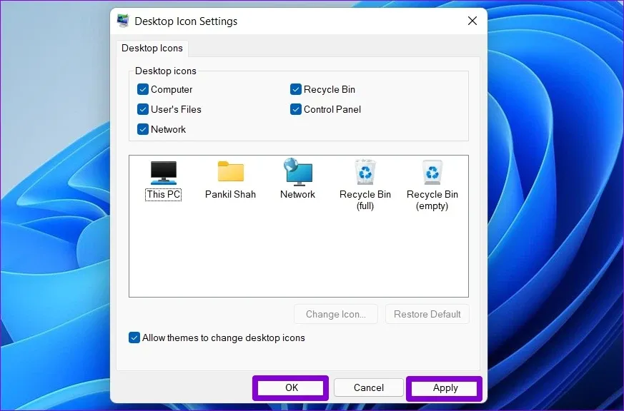 Hướng dẫn thay đổi biểu tượng yêu thích trên Windows 11