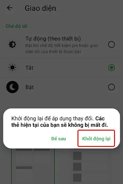 Hướng dẫn thay đổi chế độ xem thẻ trên trình duyệt Cốc Cốc