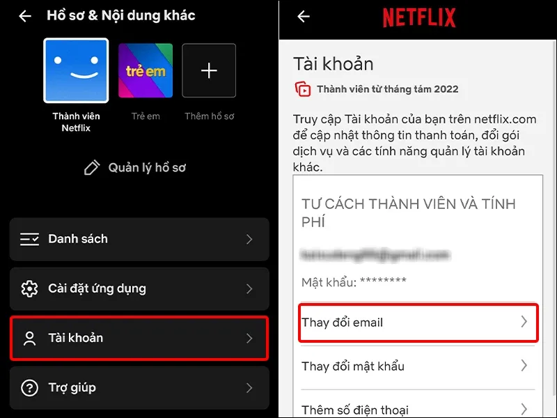 Hướng dẫn thay đổi email trên Netflix một cách đơn giản và nhanh chóng