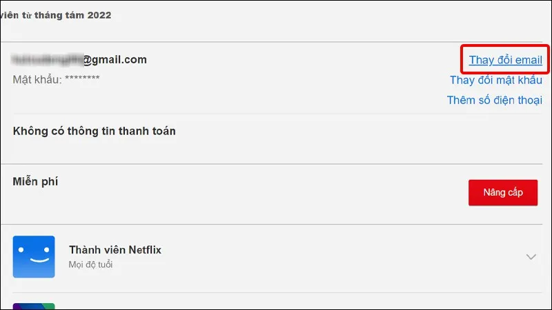 Hướng dẫn thay đổi email trên Netflix một cách đơn giản và nhanh chóng