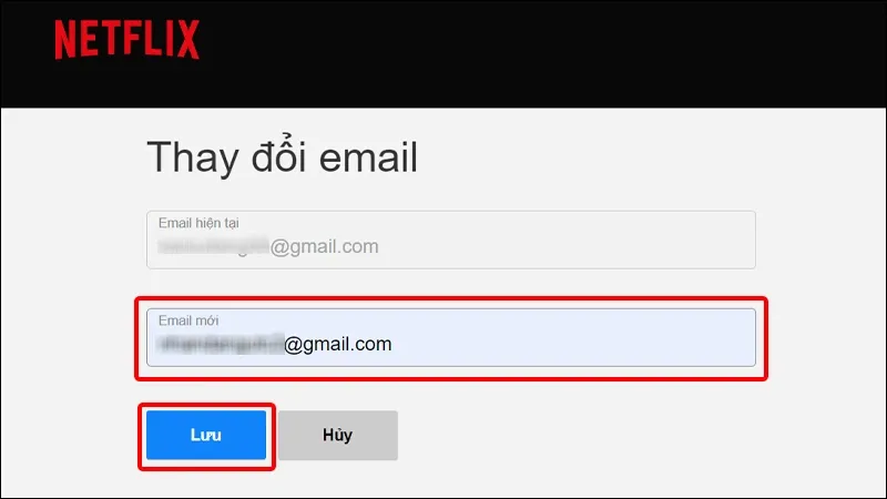 Hướng dẫn thay đổi email trên Netflix một cách đơn giản và nhanh chóng