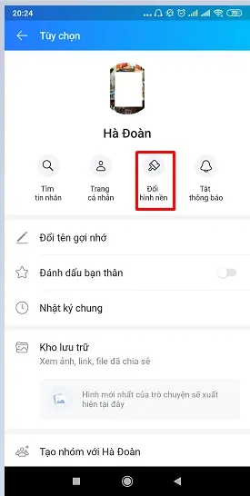 Hướng dẫn thay đổi hình nền tin nhắn Zalo trong vòng một nốt nhạc