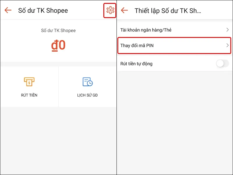 Hướng dẫn thay đổi mã PIN Số dư Tài khoản Shopee cực đơn giản