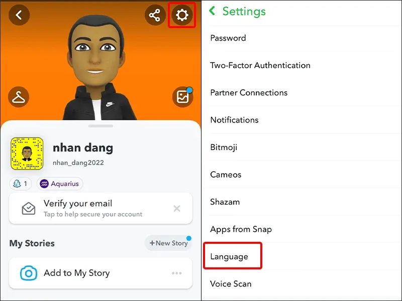 Hướng dẫn thay đổi ngôn ngữ Snapchat sang tiếng Việt cực nhanh