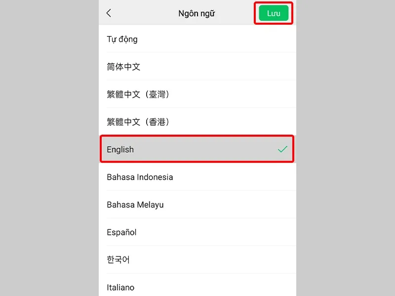Hướng dẫn thay đổi ngôn ngữ trên ứng dụng Wechat cực dễ