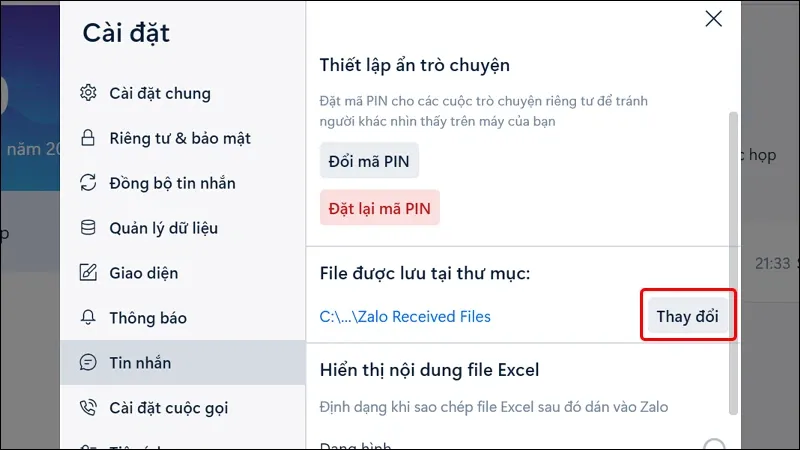 Hướng dẫn thay đổi thư mục lưu file trên Zalo PC đơn giản, nhanh chóng