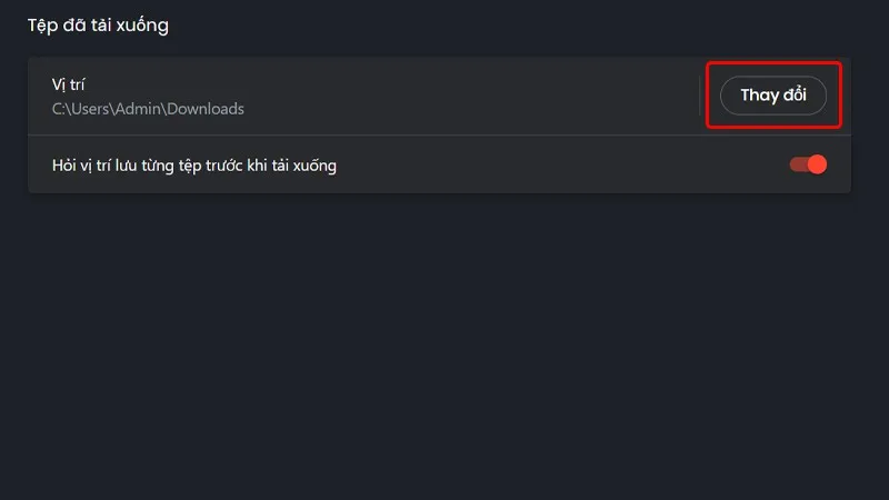 Hướng dẫn thay đổi thư mục tải xuống trình duyệt Brave đơn giản, nhanh chóng