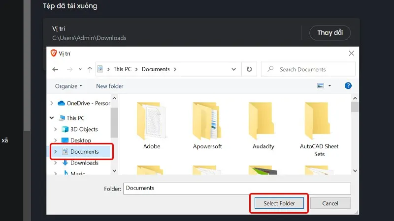 Hướng dẫn thay đổi thư mục tải xuống trình duyệt Brave đơn giản, nhanh chóng
