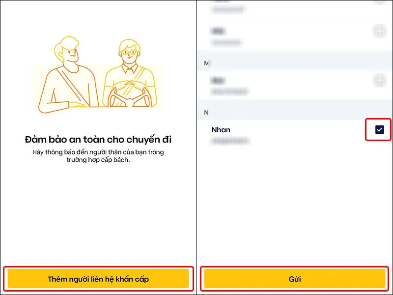 Hướng dẫn thêm liên hệ khẩn cấp trên ứng dụng Be, đảm bảo an toàn cho chuyến đi của bạn