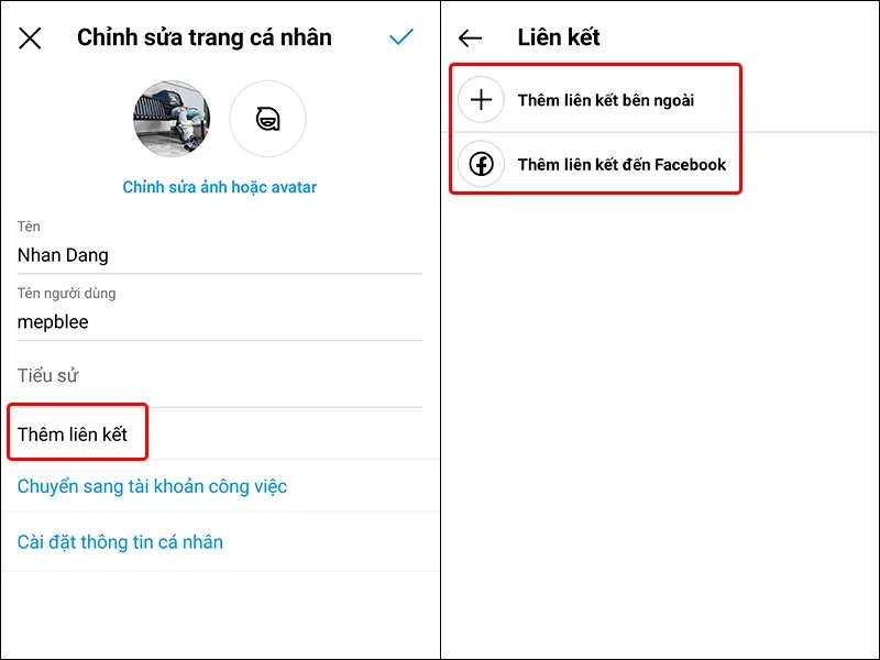 Hướng dẫn thêm liên kết vào trang cá nhân trên Instagram vô cùng đơn giản