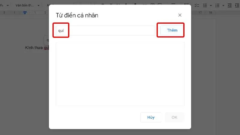 Hướng dẫn thêm và xóa từ trong từ điển Google Docs một cách nhanh chóng