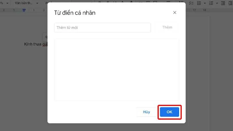 Hướng dẫn thêm và xóa từ trong từ điển Google Docs một cách nhanh chóng