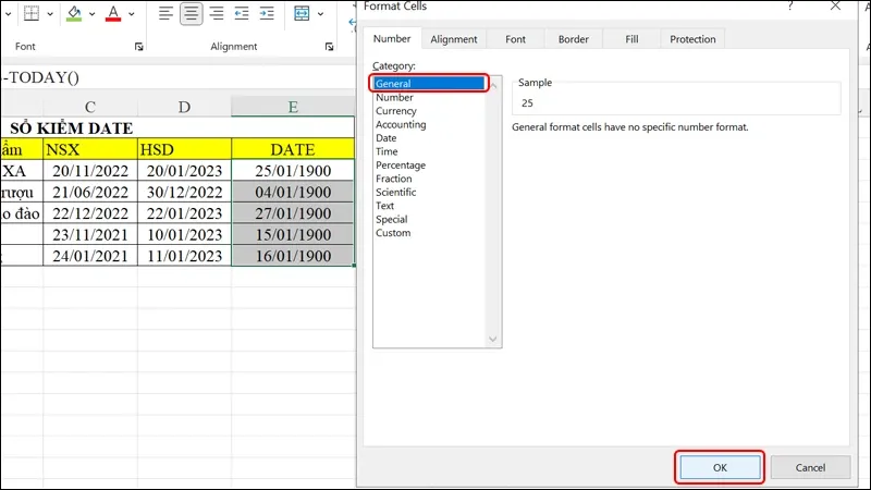 Hướng dẫn theo dõi hạn sử dụng sản phẩm trên Excel một cách trực quan