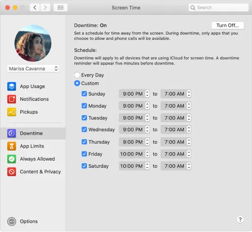 Hướng dẫn thiết lập Screen Time trên macOS Catalina