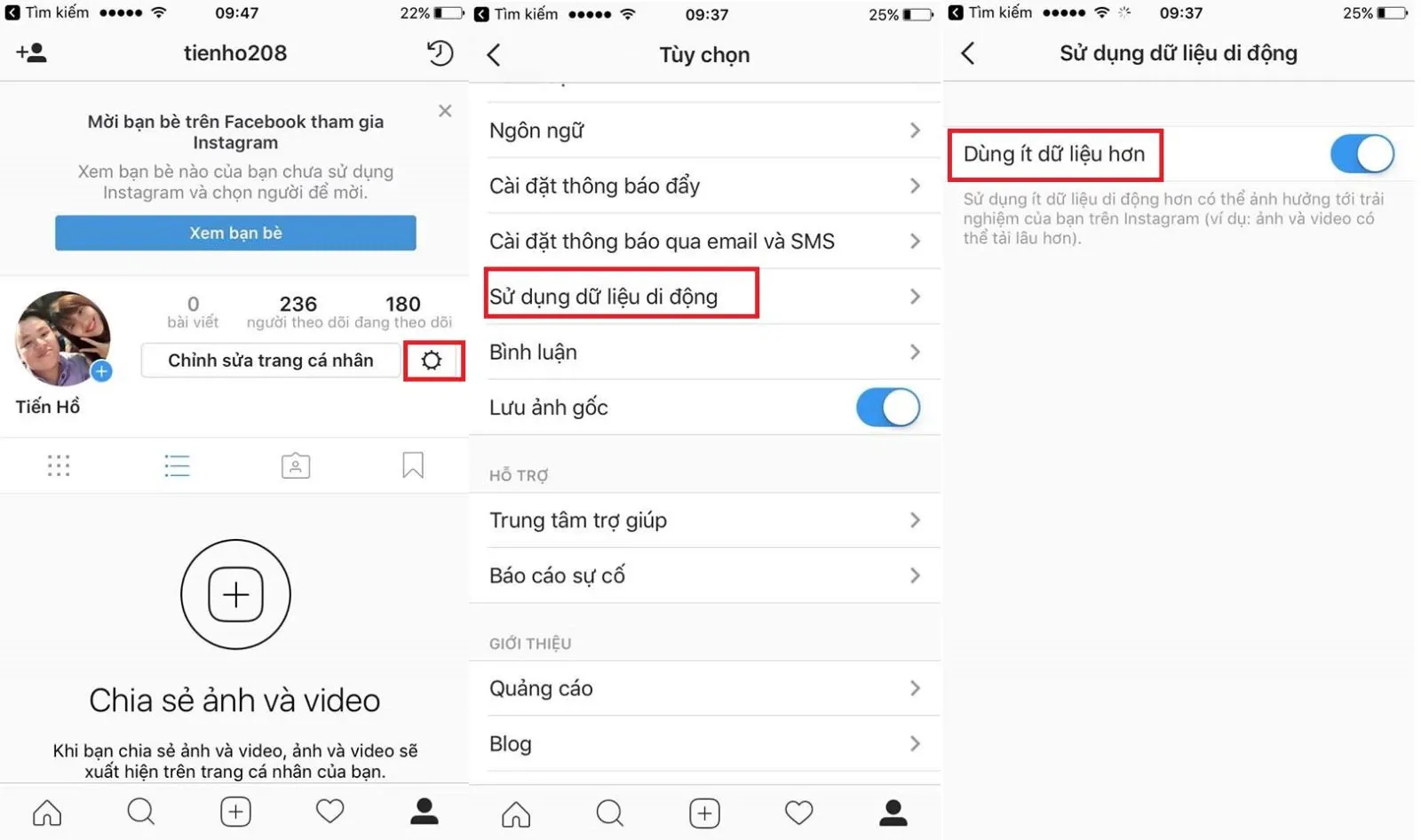 [Hướng dẫn] Thiết lập tiết kiệm dung lượng dữ liệu khi lướt Facebook, Instagram, Snapchat