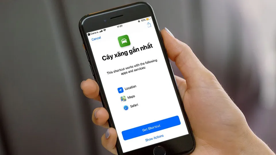 [Hướng dẫn] Tìm cây xăng gần bạn nhất trên iPhone bằng Siri Shortcuts