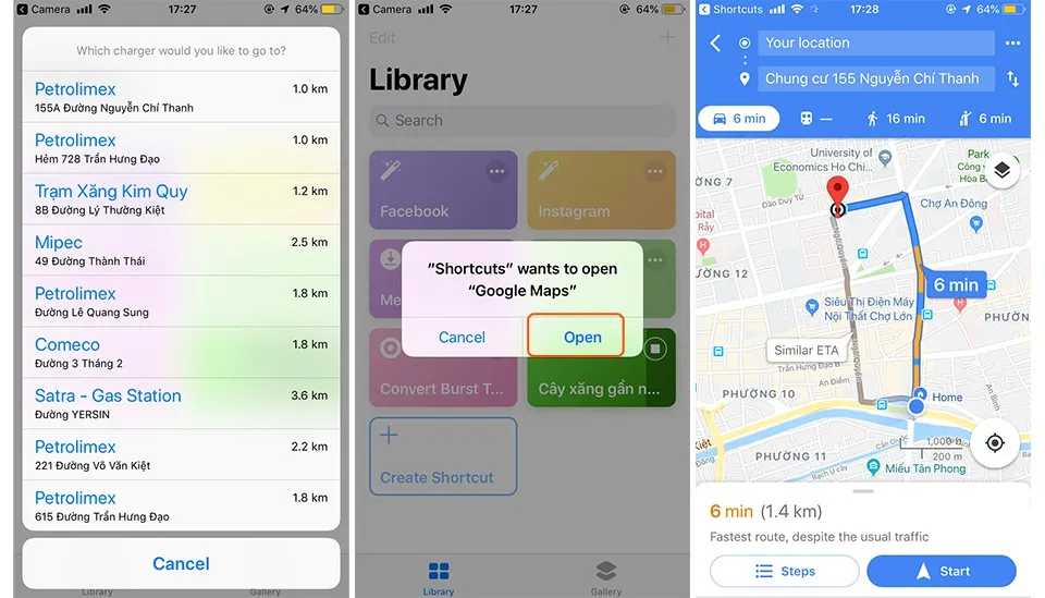 [Hướng dẫn] Tìm cây xăng gần bạn nhất trên iPhone bằng Siri Shortcuts