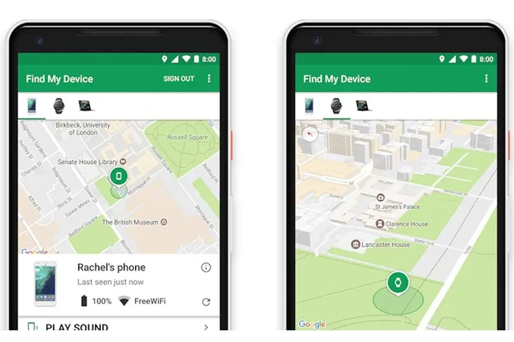 Hướng dẫn tìm điện thoại Android bị mất với Google Find My Device