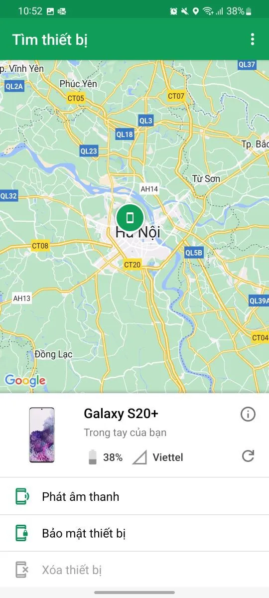 Hướng dẫn tìm điện thoại Android bị mất với Google Find My Device