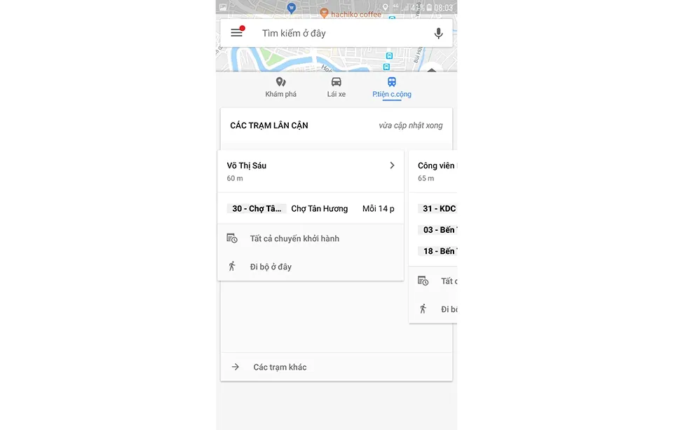 Hướng dẫn tìm tuyến xe buýt cực đơn giản bằng Google Maps