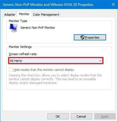 Hướng dẫn tinh chỉnh tần số quét màn hình Windows 10