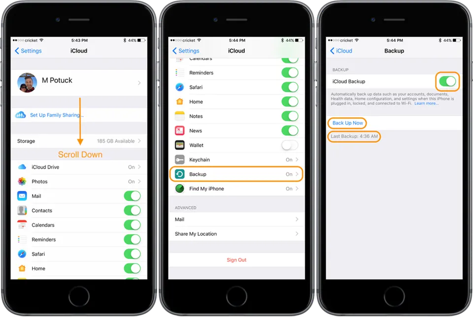 Hướng dẫn toàn tập việc tự động backup cho iOS