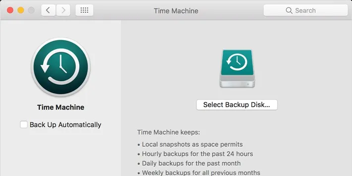 Hướng dẫn toàn tập việc tự động backup cho Mac OS