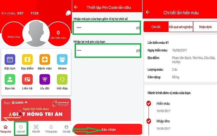 Hướng dẫn tra cứu thông tin hiến máu online trên app Hiến máu nhanh chóng và chuẩn xác