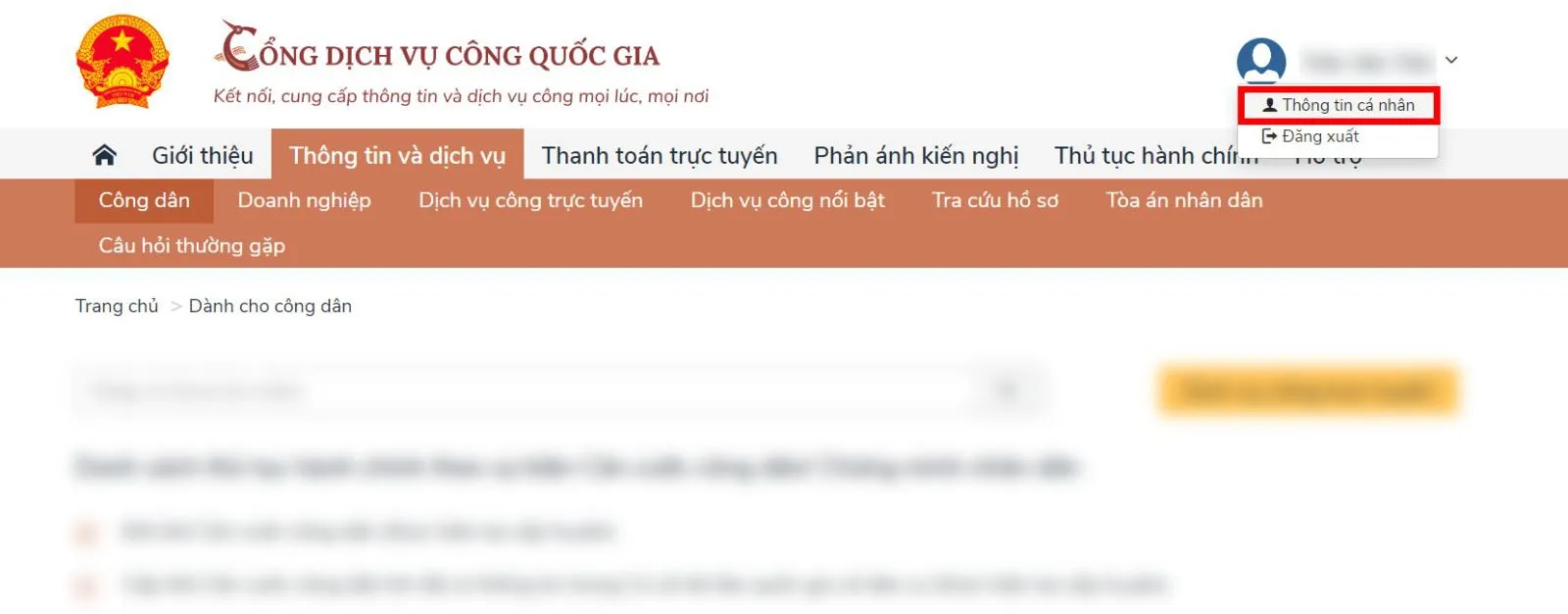 Hướng dẫn tra cứu thông tin trên cơ sở dữ liệu quốc gia về dân cư chi tiết, đầy đủ nhất