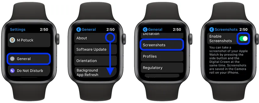 Hướng dẫn vô hiệu hóa screenshot trên Apple Watch