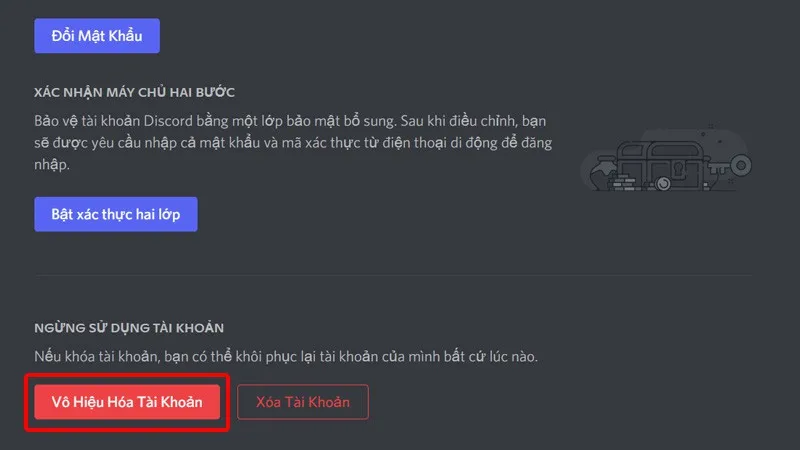 Hướng dẫn vô hiệu hóa tài khoản Discord trên điện thoại, máy tính cực dễ