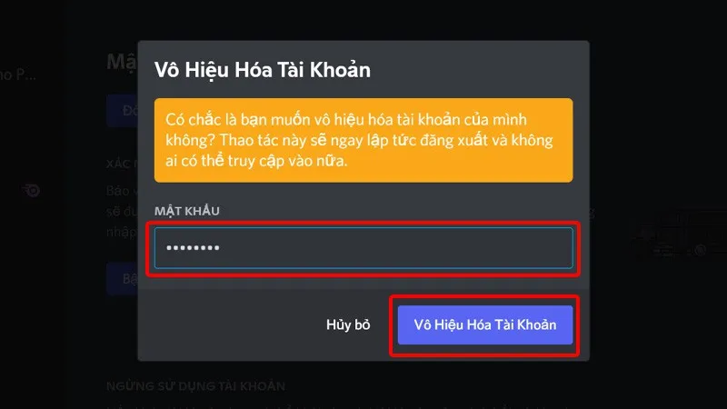 Hướng dẫn vô hiệu hóa tài khoản Discord trên điện thoại, máy tính cực dễ