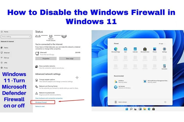 Hướng dẫn vô hiệu hóa tường lửa trên Windows 11