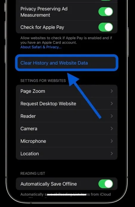 Hướng dẫn xóa bộ nhớ đệm của trình duyệt web trên iPhone để hoạt động tốt hơn