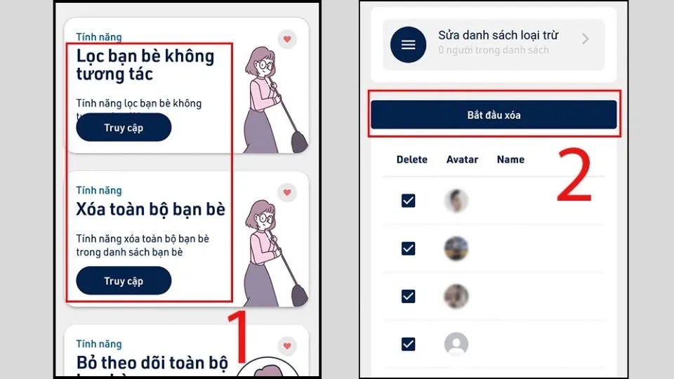 Hướng dẫn xóa hết bạn bè trên facebook hàng loạt trên điện thoại và máy tính