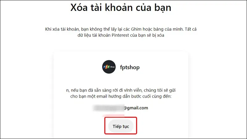 Hướng dẫn xóa tài khoản Pinterest trên điện thoại và máy tính cực dễ