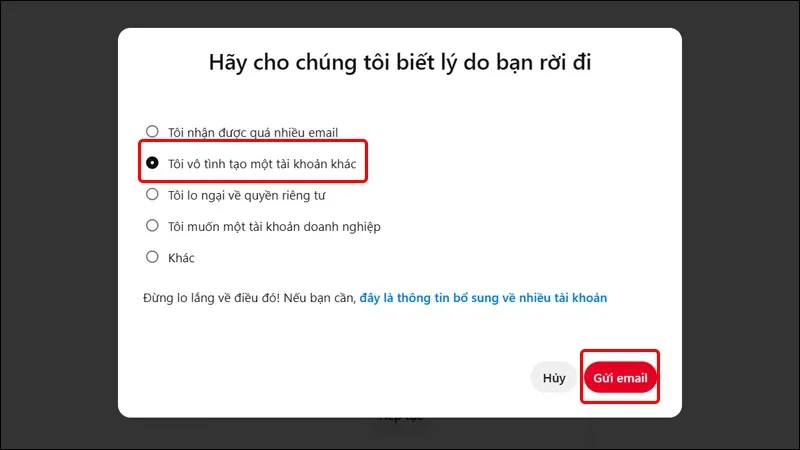 Hướng dẫn xóa tài khoản Pinterest trên điện thoại và máy tính cực dễ