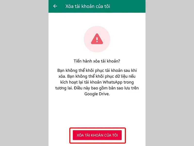 Hướng dẫn xóa tài khoản WhatsApp một cách đơn giản và nhanh chóng