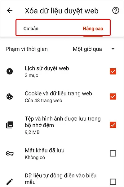 Hướng dẫn xóa toàn bộ dữ liệu duyệt web trên trình duyệt Brave