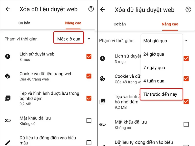 Hướng dẫn xóa toàn bộ dữ liệu duyệt web trên trình duyệt Brave