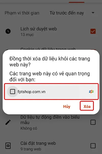 Hướng dẫn xóa toàn bộ dữ liệu duyệt web trên trình duyệt Brave