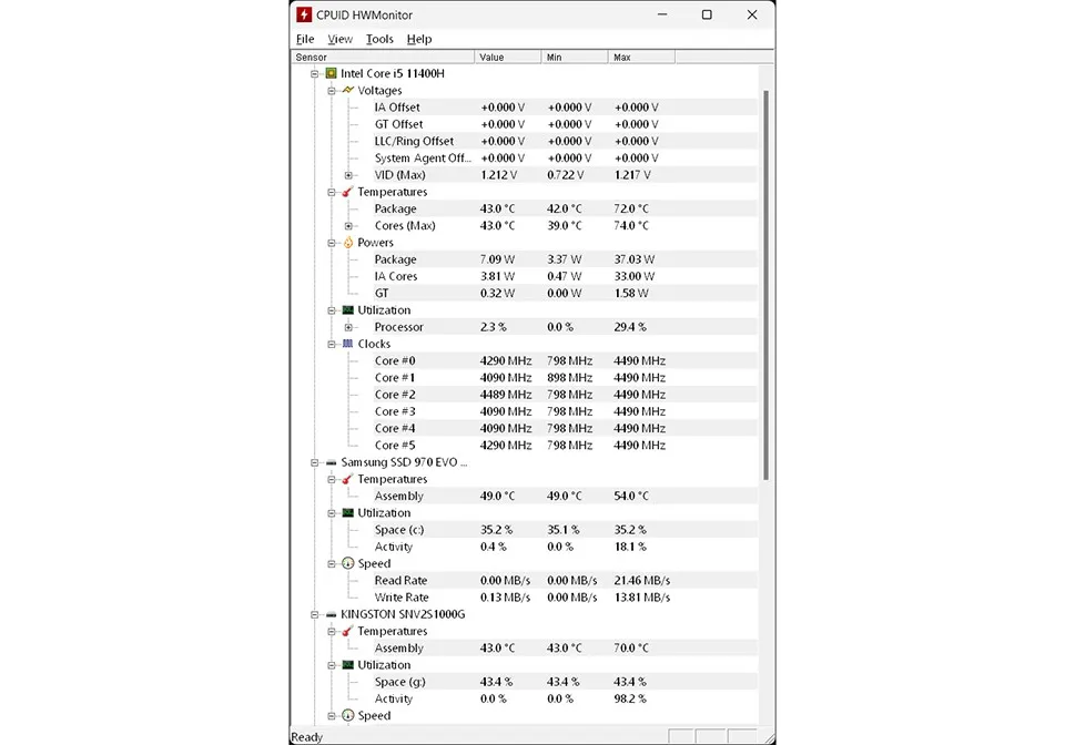 HWMonitor là gì? Hướng dẫn cách tải và sử dụng phần mềm HWMonitor để theo dõi máy tính