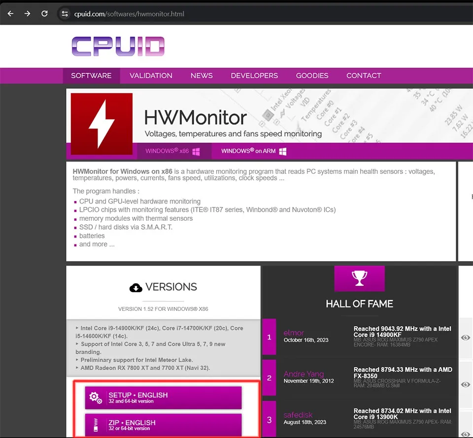 HWMonitor là gì? Hướng dẫn cách tải và sử dụng phần mềm HWMonitor để theo dõi máy tính