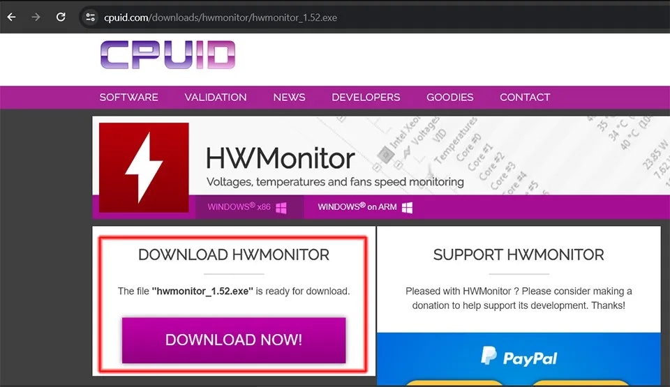 HWMonitor là gì? Hướng dẫn cách tải và sử dụng phần mềm HWMonitor để theo dõi máy tính