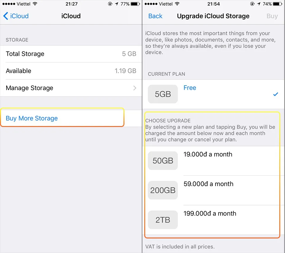 iCloud thông báo đầy bộ nhớ, hãy làm theo 3 bước dưới đây để giải quyết triệt để vấn đề!