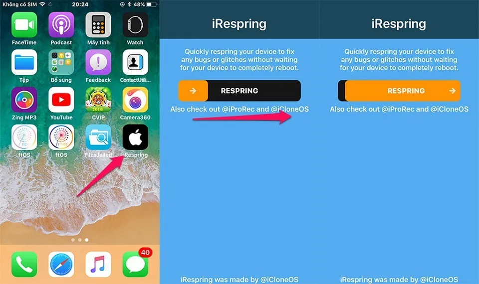 [iOS 11] Cách đổi thông báo “Nhấn home để mở khóa” ngoài màn hình khóa mà không cần Jailbreak!