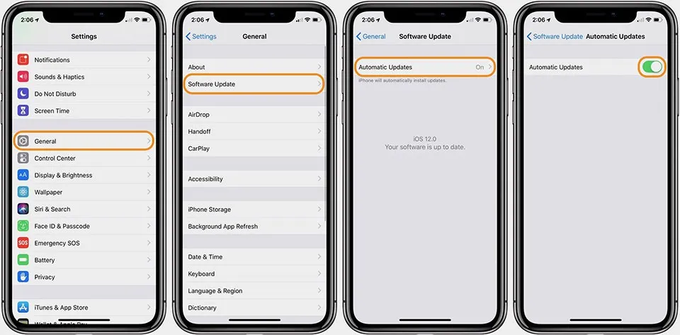 iOS 12: Cách bật cập nhật iOS tự động trên iPhone, iPad