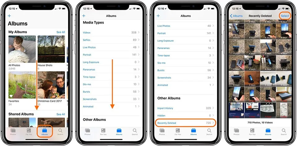 iOS 12: Cách xóa vĩnh viễn ảnh trên iPhone